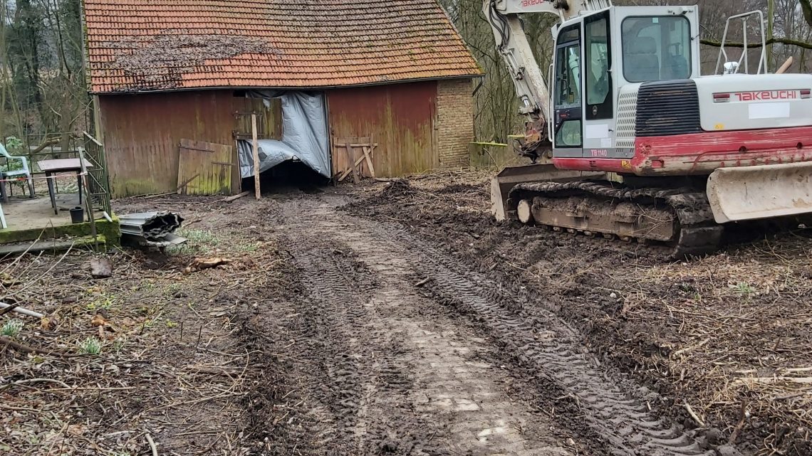 Freibaggern und Schottern